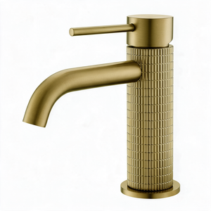 Robinet Lavabo Or brossé 16cm/31cm 'Tuile'