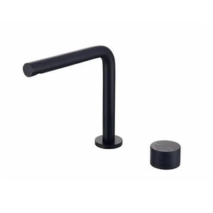 Mitigeur lavabo 2 trous, 2 hauteurs noir mat NEO