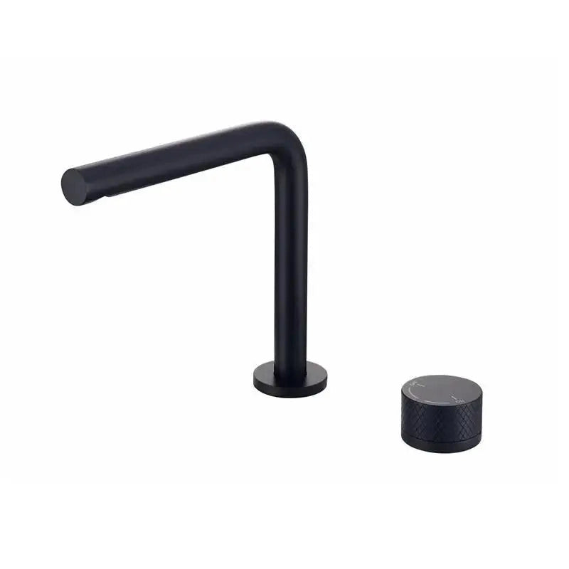 Mitigeur lavabo 2 trous, 2 hauteurs noir mat NEO