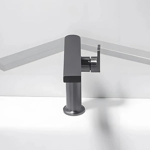 Robinet lavabo, bec rotatif, gris métal BRILO