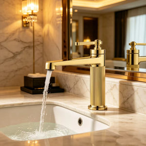 Robinet Evier pour Lavabo Or Brossé DIVA