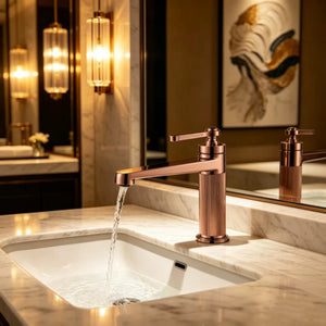 Robinet Evier pour Lavabo Or Rose DIVA
