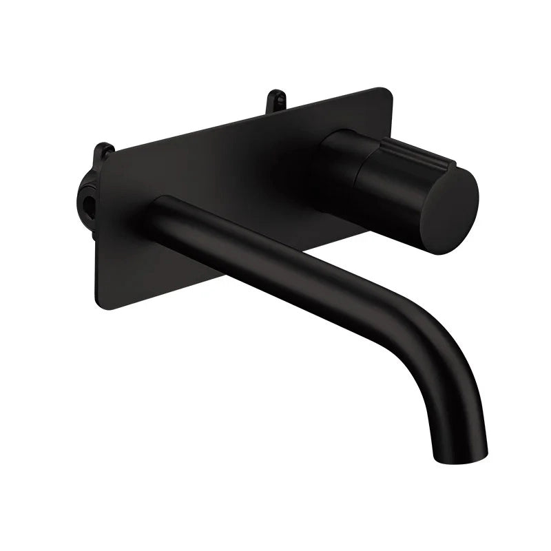 Robinet thermostatique incrusté salle de bain, noir mat, MILO