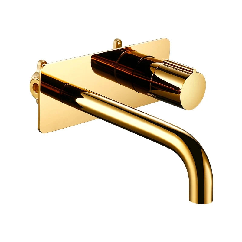 Robinet thermostatique incrusté salle de bain, Or poli, MILO