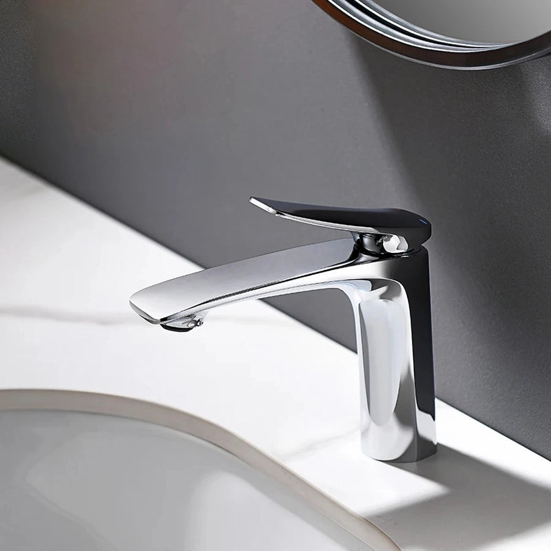 Robinet mitigeur salle de bain, 14cm, chrome SULFA