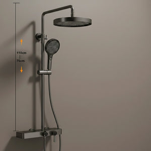 Colonne de douche, avec mitigeur mécanique, 3 voies, Gris foncé ROBUSTI
