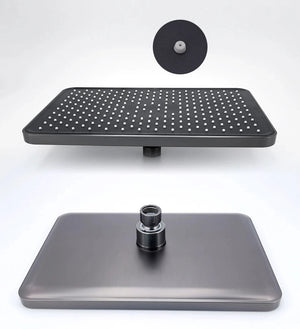 Colonne de douche thermostatique avec mitigeur mécanique, 3 voies, gris foncé ARCOS