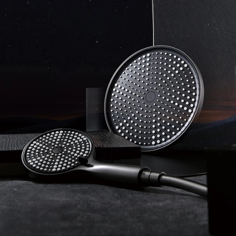 Colonne de douche ou bain douche, avec mitigeur mécanique, 3 voies, noir mat RIVIERAS