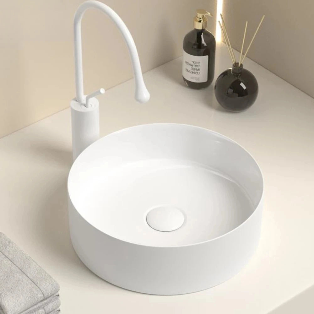 Vasque à poser salle de bain blanc - VIVONI