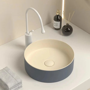 Vasque à poser salle de bain gris beige - VIVONI